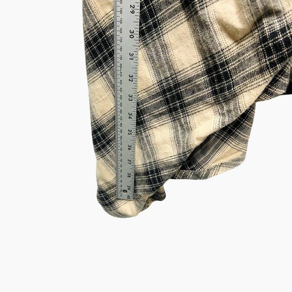 Nicholas K Pierre Plaid Asymmetrical Shirt Women’s Size Large - Picture 10 of 12